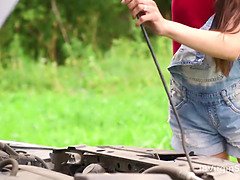 Arsch, Grosser schwanz, Blasen, Auto, Süss, Hd, Muschi, Teen in den arsch