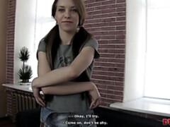 Naive girl fucked by fake producer