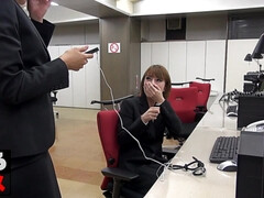 Asian office group sex