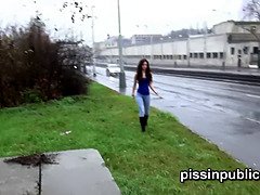 Laarzen, Vrouw, Fetisj, Spijkerbroeken, Openbaar, Alleen, Zoon, Tiener