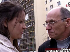 Enthousiasteling, Vies, Duits, Opa, Openbaar, Verlegen, Tieten likken, Lelijk