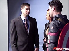 Grote kont, Grote lul, Grote mammen, Sperma in gezicht, Hd, Tatoeage