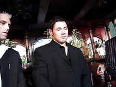 Blond, Pijpbeurt, Sperma shot, Groep, Moeder die ik wil neuken, Kousen, Tieten likken, Oud