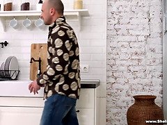 Schönheit, Blasen, Braunhaarige, Hd, Unschuldig, Küssen, Schüchtern, Dürr