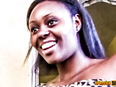 Africain, Amateur, Grosse bite, Brunette brune, Tir de sperme, Noir ébène, Interracial, Public