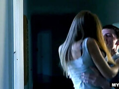 Спальня, Сперма во рту, Член, Собачьи, Секс без цензуры, Лизание, Милф, Глотающие