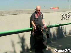 Sperma shot, Opa, Hardcore, Buiten, Klein, Openbaar, Taboe, Tiener