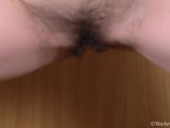 Culo, Morena, Peludo, Lencería, Medias largas