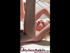 Cul, Blonde, Sucer une bite, Hard, Hd, Petite femme, Maigrichonne, Nénés