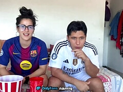 Club World Cup Hardcore Sex: NamiQseiiin Blowjob Creampie with Latina MILF Stepmom POV Squirting