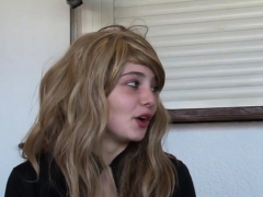 Anal, Blonde, Sucer une bite, En levrette, Adolescente