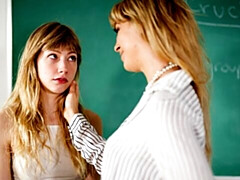 Sweet pussy-licking session with hot Cherie Deville and Ivy Wolfe