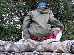 Verga grande, Mamada, Al aire libre