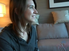 Blasen, Braunhaarige, Schmutzig, Fussjob, Freundin, Latina, Pov, Muschi