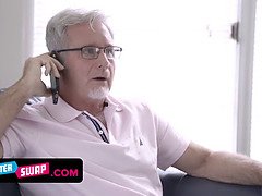 Blond, Sperma shot, Kwartet, Handbeurt, Orgie, Roodharige vrouw, Schreeuwen, Tiener