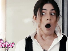 Chanel Camryn & Scarlit Scandal have a kinky lesbian session while watching Scarlit Scandal masturbate and moan loudly