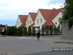 Tussi, Nahaufnahme, Hd, Im freien, Öffentlich, Rotschopf, Sohn, Unter dem rock