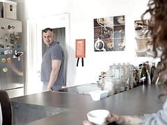 Enthousiasteling, Grote kont, Grote mammen, Pijpbeurt, Sperma, Duits, Orgasme, Ruw