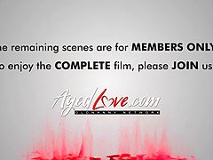 Grote mammen, Oudere vrouw, Omie, Hd, Likken, Rijpe lesbienne, Orgasme, Schreeuwen