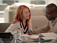 Grosse titten, Blasen, Spermaladung, Schwanz, Interrassisch, Titten