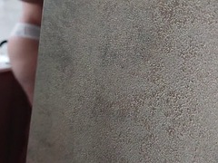 Blondine, Konturen der schamlippen, Bekleidet, Reif, Höschen, Stiefmutter, Unter dem rock, Spanner