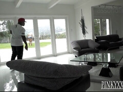 Kont, Mooie dikke vrouwen, Grote mammen, Zwart, Hondjeshouding, Dik, Buiten, Tieten likken