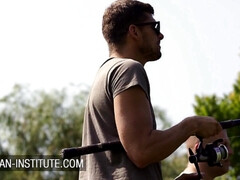 Grote kont, Grote lul, Rondborstig, Diep in de keel, Natuurlijke tieten, Buiten, Realiteit, Tieten likken