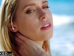 Blonde, Sucer une bite, Plantureuse, Gorge profonde, Queue, En levrette, De plein air, Chevaucher