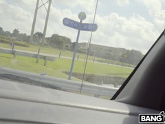 Enthousiasteling, Grote mammen, Autobus, Sperma in mond, Hardcore, Hd, Latijnse vrouw, Rijden