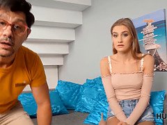 Grote lul, Pijpbeurt, Man die toekijkt, Vriendin, Hd, Gezichtspunt, Realiteit, Tiener