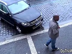 Cuckold Licks as a BBC Drills The Ass of Wife Caterine Love