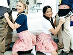 Asiático, Verga grande, Rubia, Morena, Estilo perrito, Interracial, Pequeña, Tetas