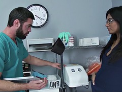 Lieveling, Grote lul, Bruinharig, Arts, Hakken, Kantoor, Realiteit, Zuigen