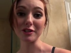 Redhead hottie gets banged by her roommate's boyfriend
