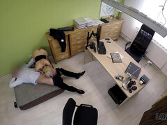 LOAN4K. Well-Rounded chick got off while asking for a loan