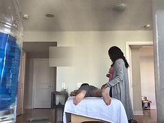 Asiatisch, Grosse titten, Schwarz, Schwarz, Massage, Milf, Titten, Spanner