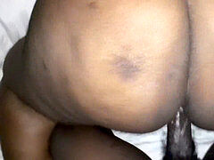 eighteen yrs Old teen With A Ghetto Donkey Ass Creams up daddy's manstick