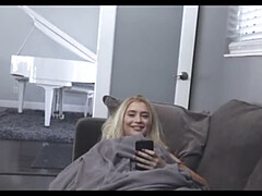 Naughty Step Sister Gets Caught Touching Herself - Step Sibling Surprise