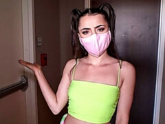 Alluring teen with small tits Kylie Quinn fucked by a long penis