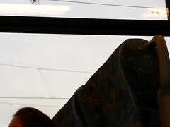 Sweet and sexy hot legs playing with my dick