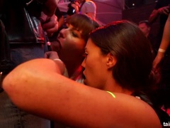 Aangekleed, Pop, Lesbisch, Likken, Naakt, Orgie, Pornster, Nat