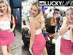 Blond, Pijpbeurt, Hondjeshouding, Fetisj, Hd, Ondergoed, Gezichtspunt, Zuigen