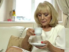 Old lady enjoys a deep fuck with her lover