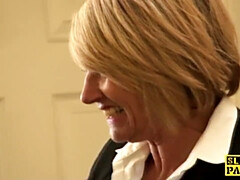 Sadomasochismus, Blondine, Hd, Reif, Realität, Rau, Strümpfe, Tätowierung