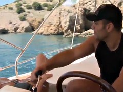 Chica, Playa, Grupo, Chupando