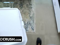 Queue, Lunettes, Hard, Hd, Léchez, Pov, Criant, Plan cul à trois