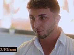 Schattig, Grote mammen, Blond, Pijpbeurt, Bruinharig, Sperma in gezicht, Hd, Trio