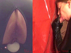 Sperma in mond, Sperma shot, Muurgat, Moeder die ik wil neuken