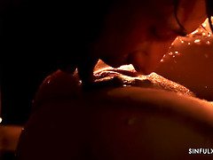 Grosse bite, Sucer une bite, Éjaculation interne, Hd, Léchez, Chatte, Nénés