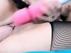 Amateur, Alemán, Masturbación, Medias largas, Juguetes, Camara web